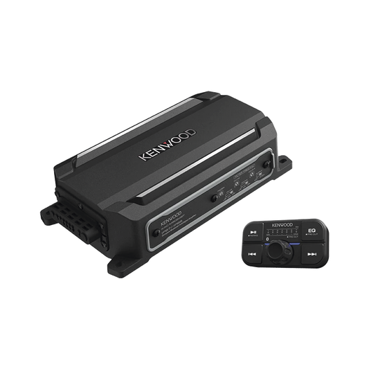 KAC-M5024BT - Amplificador de audio de 4 canales con control remoto y con conexión Bluetooth de 600 W de salida máxima