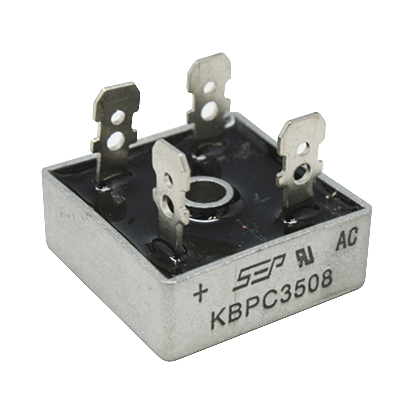 KBPC-3508 - Puente de Diodos Rectificador, 35A, 800 PIV, 29 x 29 mm.