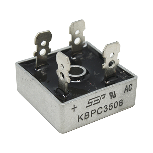 KBPC-3508 - Puente de Diodos Rectificador, 35A, 800 PIV, 29 x 29 mm.