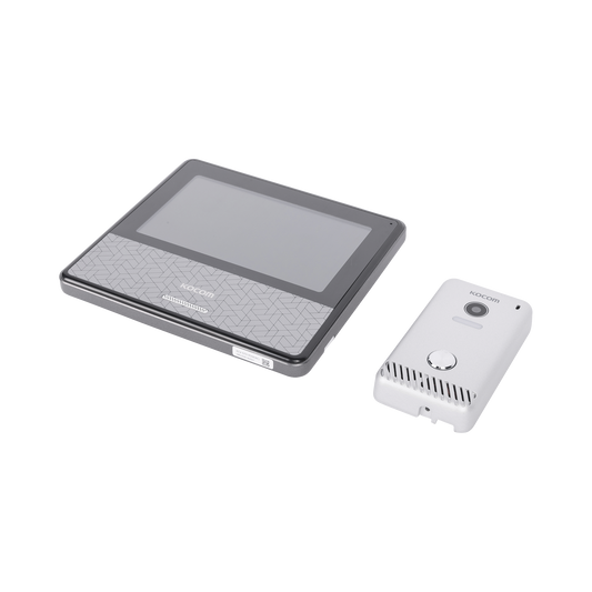KCVS701IP2WB KIT DE VIDEOPORTERO IP COLOR NEGRO / Apertura con app / Súper elegante / Monitor WIFI / soporta 4 monitores y 2 frentes de calle/ Alimentacion 110vca