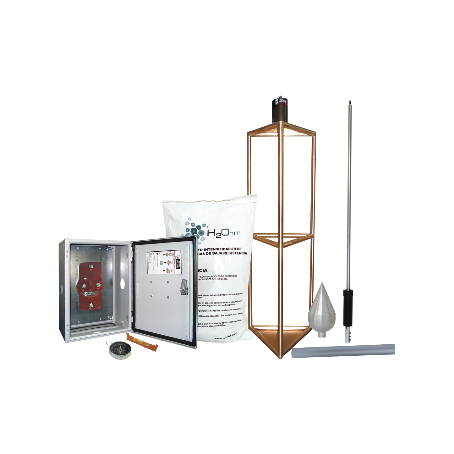 KDA-05 - Kit de Pararrayo con Punta con Diámetro de Protección de 300 metros.