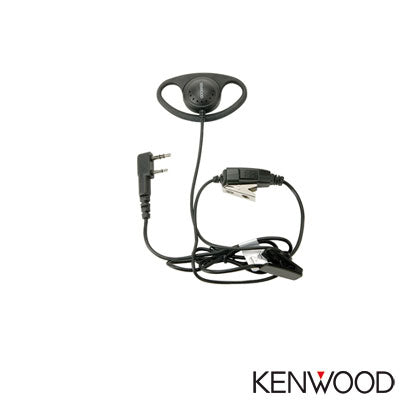 KHS-27 - Micrófono-audífono anillo en D para NX-1200 NX-1300 NX-3220 NX-3320 NX-240 NX-340 TK-2312 TK-3312 TK-2402 TK-3402 TK-2000 TK-3000 TK-3230