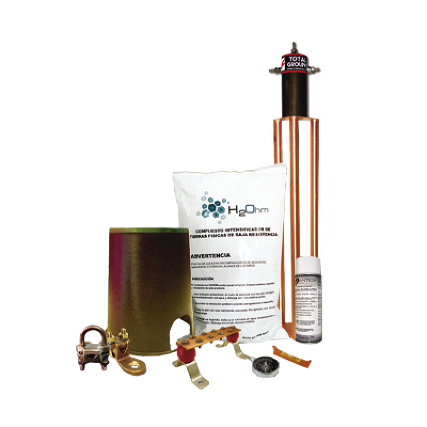 KIT-MASTER-100AB - Kit de Tierra Física con Electrodo TG100AB y accesorios de instalación.