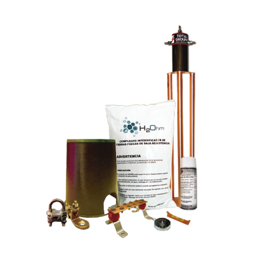 KIT-MASTER-100AB - Kit de Tierra Física con Electrodo TG100AB y accesorios de instalación.