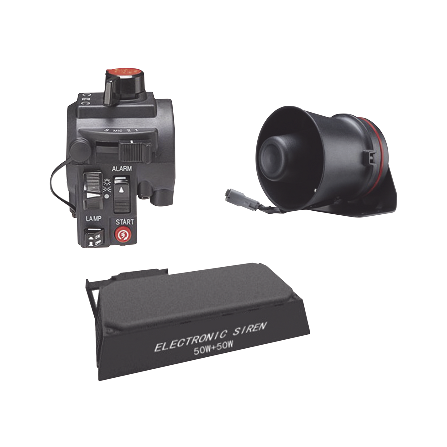 KITMOTOEPCOM2 - Kit para motocicleta EPCOM INDUSTRIAL, sirena/bocina de 100 Watt y controlador