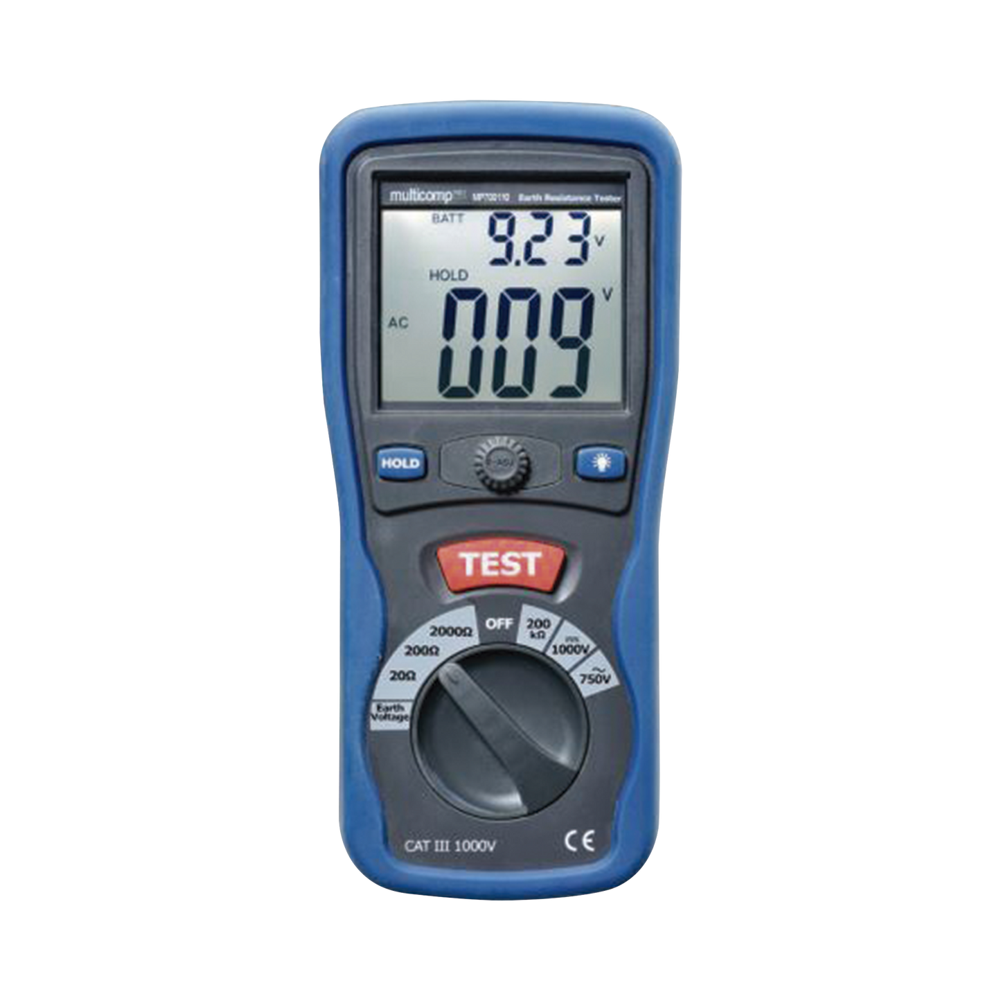 KRT-01-3PN - KIT de Medidor de Resistencia a Tierra Digital ( Terrómetro ), a 3 hilos  CAT III / 1000 V.