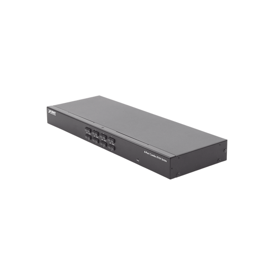 KVM-210-08 - Switch Para Monitor KVM de 8 Puertos VGA, Permite el Acceso y Controla Hasta 8 Computadoras Desde Una Sola Consola (Teclado, Ratón y Monitor).