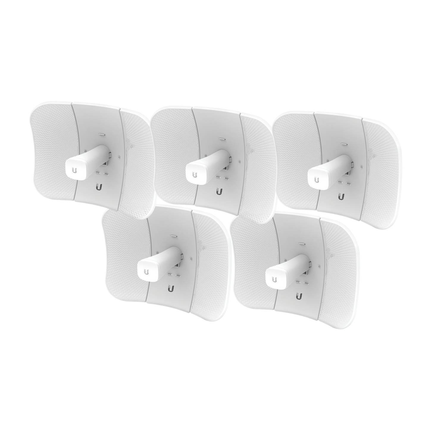 LBE-5AC-GEN2-5 Kit de 5 LiteBeam 2x2 MIMO airMAX AC GEN2 CPE hasta 450 Mbps, 5 GHz (5150 - 5875 MHz) con antena integrada de 23 dBi