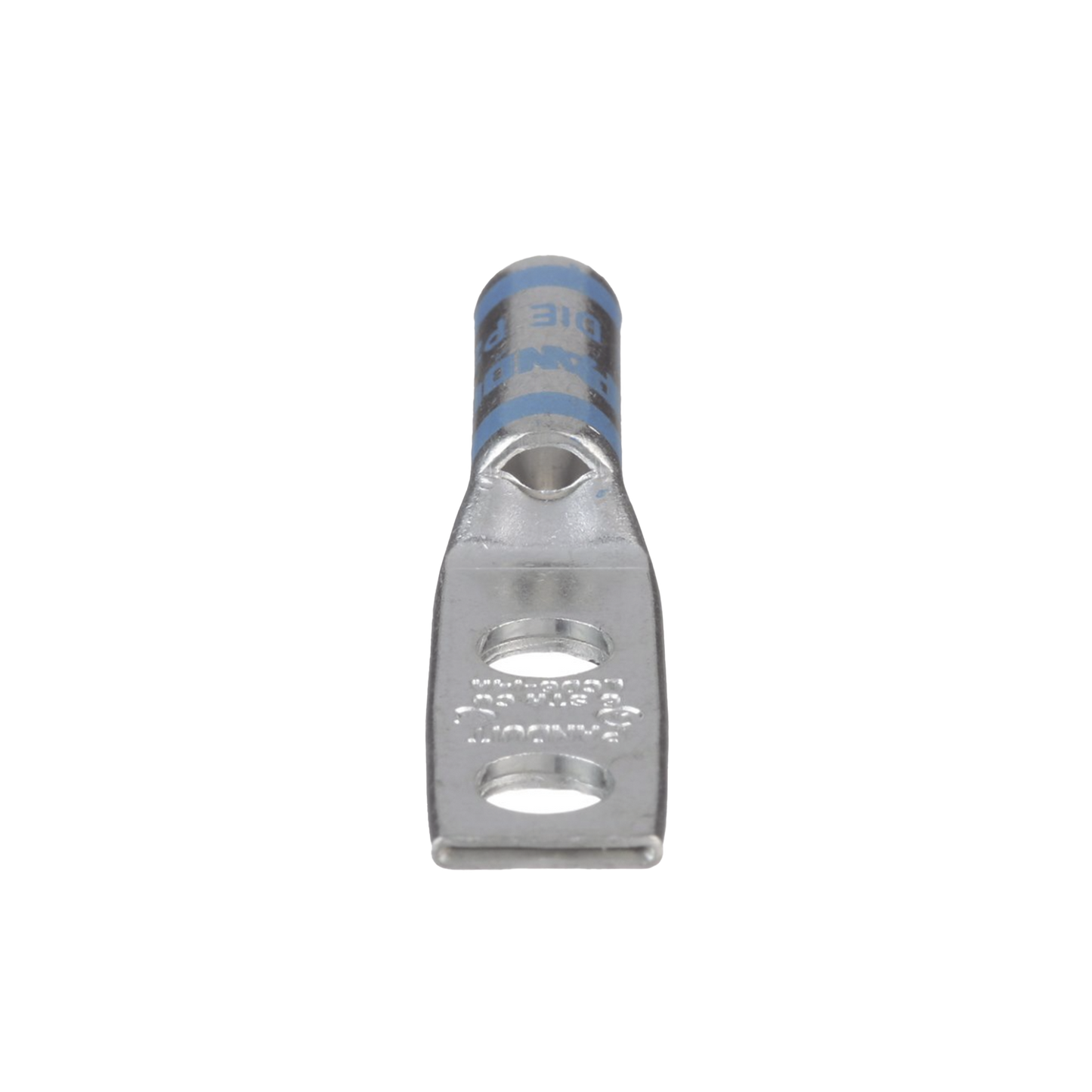 LCD6-14A-L - Zapata de compresión LCD6-14A-L para cal. 6 Awg, Doble barreno para tornillo prisionero de 1/4, Espaciado de orificio 16mm, 1 Pz