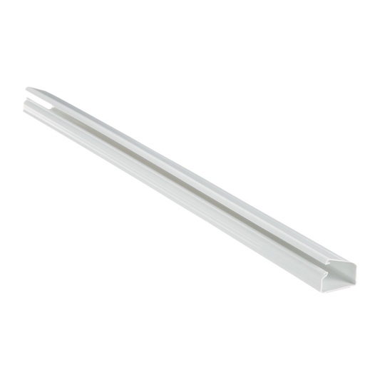 LD10WH6-A - Canaleta LD10 de PVC rígido, con cinta adhesiva para instalación sin herramientas, de 38.4 x 24 x 1828.8 mm, Color Blanco