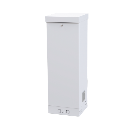 LF-RE-06-05-31UW - Gabinete para Piso, Capacidad, 31 Unidades de Rack, Doble puerta y Postes frontales e intermedios ajustables, Color Blanco, Se envía el Gabinete Armado.