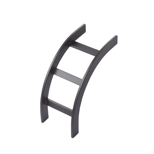 LIB12BLK - Accesorio de Escalerilla Curva Vertical (Bajada) Interior, 12 in de Ancho, de Acero, Color Negro
