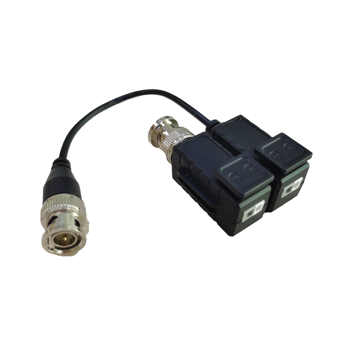 LLT-V506 - Kit de Transceptores (Baluns) con Terminal PUSH SUPERIOR, Resolución 5MP , Cable flexible COAXIAL Blindado / COAXITRON / AUDIO POR COAXITRON / Menu OSD /Conector 100% COBRE / protección TVS, Calidad PREMIUM