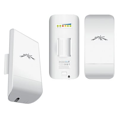 LOCOM5 NanoStation airMAX locoM5 CPE,  hasta 150 Mbps, frecuencia 5 GHz (5170-5875 MHz) con antena integrada de 13 dBi
