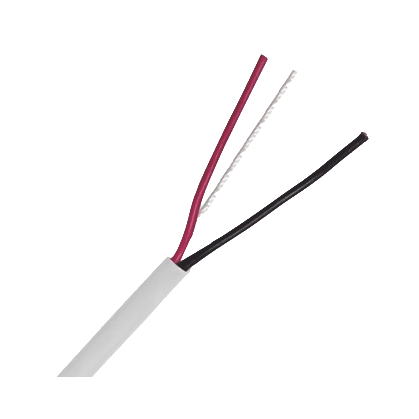 LP218W/1000 Bobina de Cable 305 Metros: 2 x 18 AWG, Color Blanco, CM, Para Sistemas de Seguridad y Alarmas