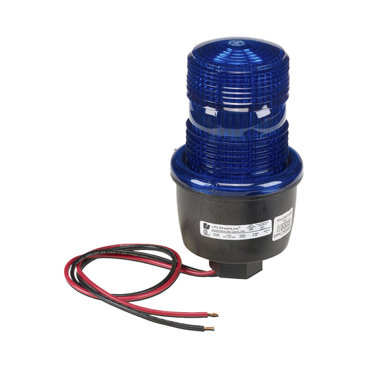 LP3PL-024-B - Luz de advertencia LED serie Streamline, 24 Vcd, montaje en tubo, azul
