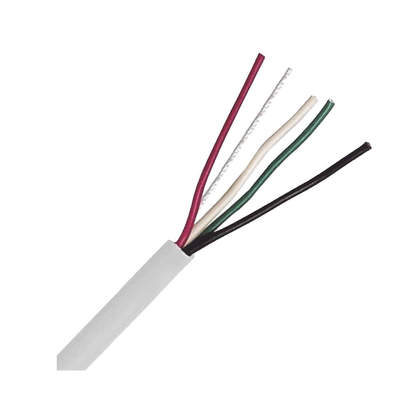 LP418W/1000 Bobina de Cable 305 Metros: 4 x 18 AWG, Color Blanco, CM, Para Sistemas de Seguridad y Alarmas