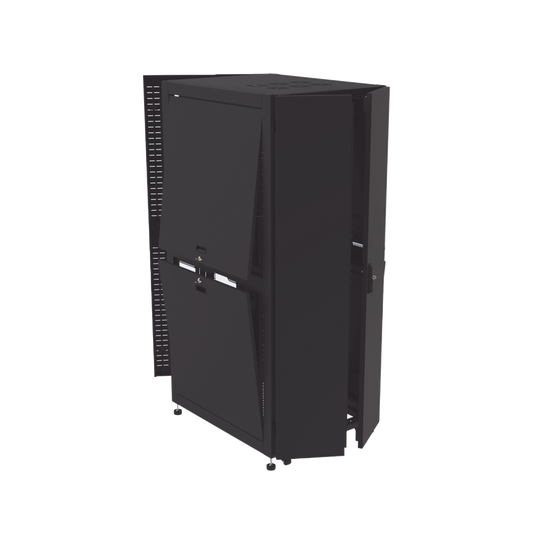 LP-80100-42UR2 Gabinete para Telecomunicaciones Rack Estándar de 19, 42UR, 800 mm Ancho x 1000 mm Profundidad. Fabricado en Acero, Se envía el Gabinete Armado.