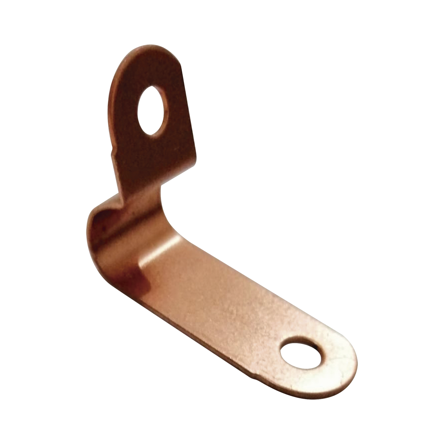 LP-A-BAJA - Abrazadera Bajada Pared / 100% Cobre 99.9% / Cable hasta 1" Di�metro / Muros y Techumbres / Sin Tuber�as / Exterior