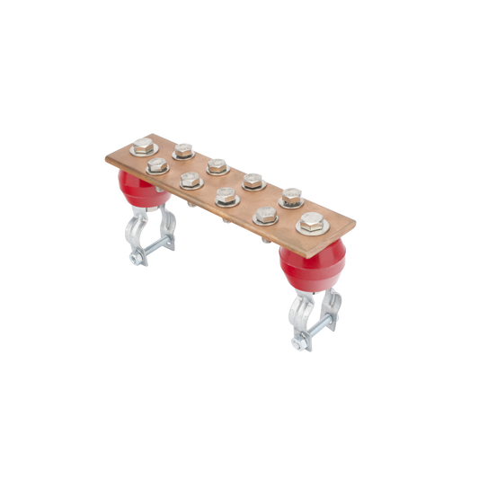 LP-BU-TZ - Barra Uni�n 1000A / 100% Cobre / Torre STZ30-45 / Aisladores Rojos / EIA/TIA-BICSI / TMGB-TGB