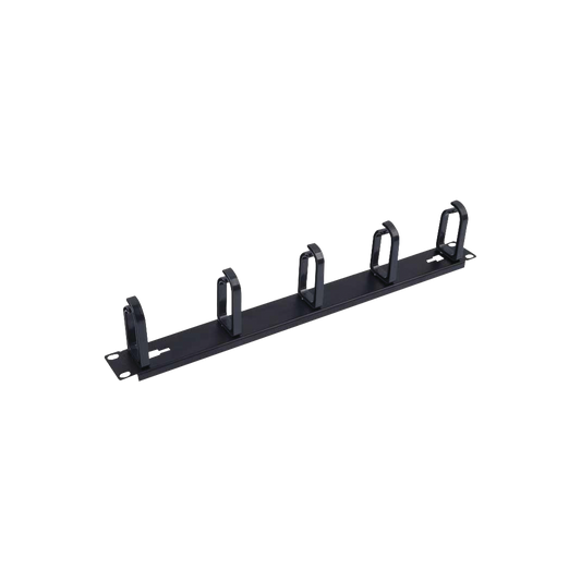 LP-CM-01 - Organizador de Cables con 5 anillos, 1U, 19" Color negro