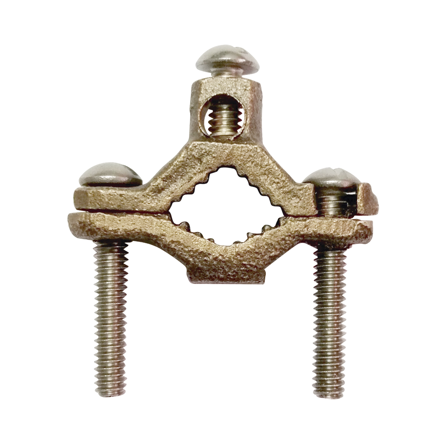 LP-CTZ-114 - Conector para Tubo de hasta 1 1/4" a cable Cal. 4 AWG. Ideal para Aterrizaje de Torres TZ