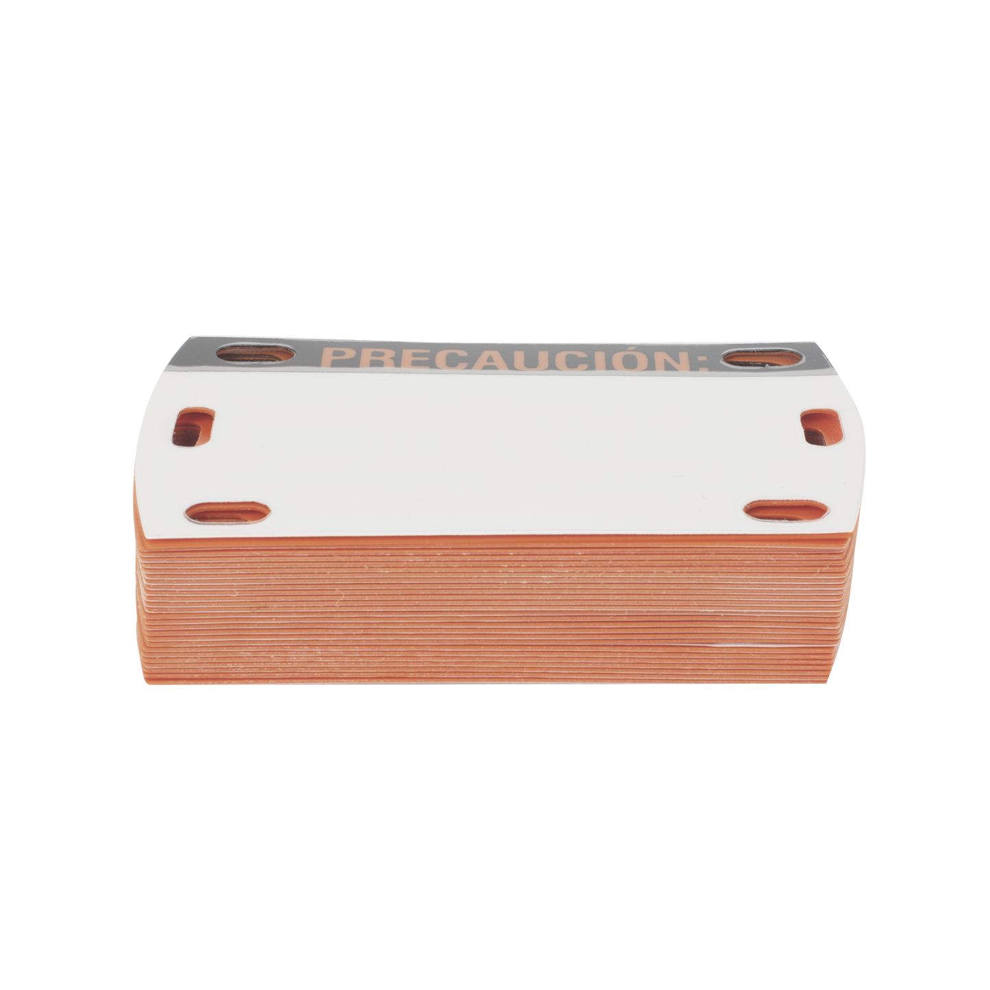 LP-EAL - Etiqueta Autolaminada para Identificaci�n de Fibra �ptica Paquete de 25 Piezas, Para Uso Interior/Exterior, Dimensiones de 90 x 50 mm (3.54 x 1.97 Pulgadas), Color Negro con Naranja