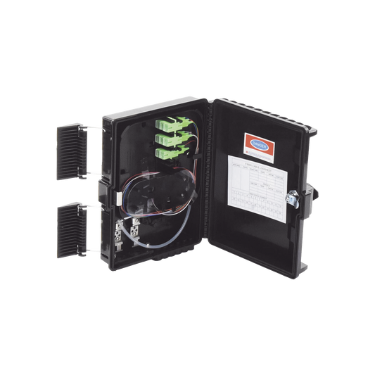 LP-FAT08 - Cierre de Empalme para 24 Fusiones de Fibra �ptica, Interior/Exterior, con 8 Acopladores SC/APC y Splitter 1x8 SC/APC Incluido, IP65