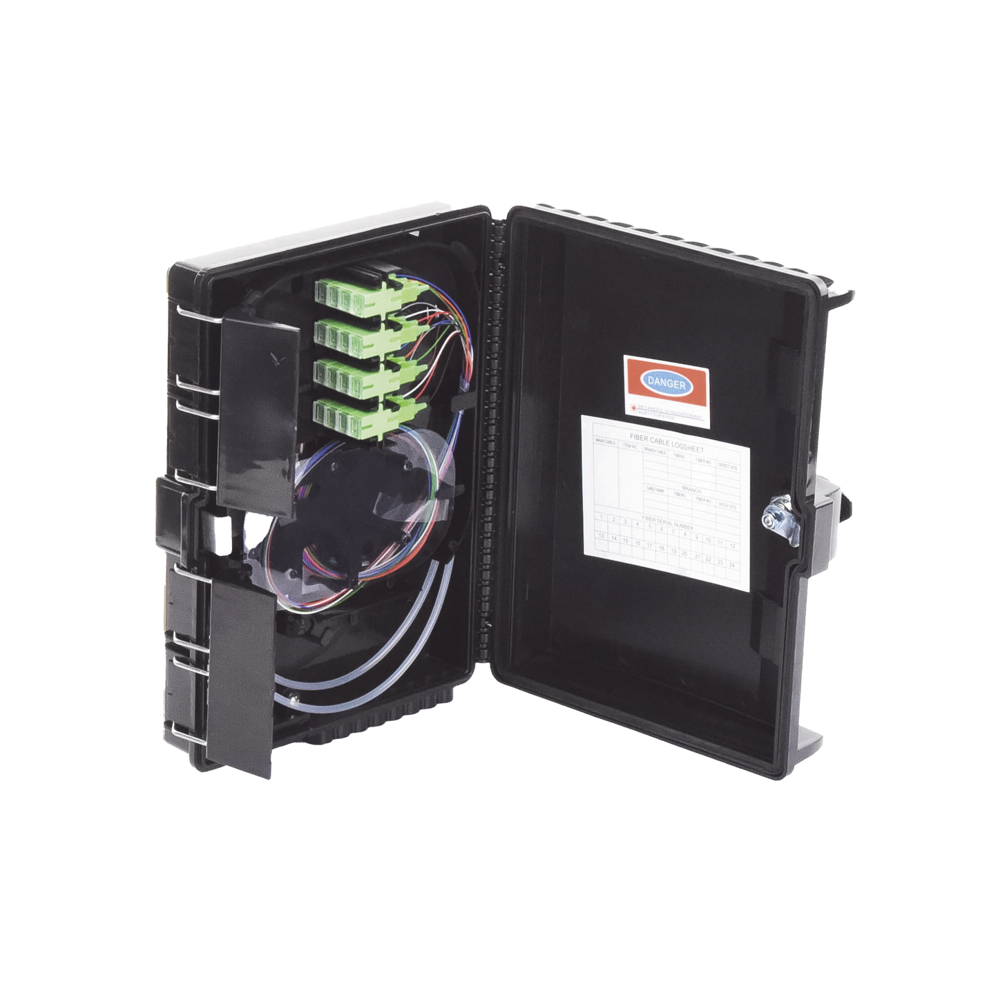 LP-FAT16 - Cierre de Empalme para 24 Fusiones de Fibra �ptica, Interior/Exterior, con 16 Acopladores SC/APC y Splitter 1x16 SC/APC Incluido, IP65
