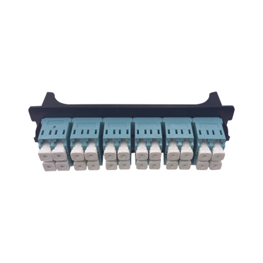 LP-FO-LC-D12-MM - Placa Acopladora para Distribuidor de Fibra �ptica LP-ODF-8024, Incluye 12 Acopladores LC Duplex para Fibra Multimodo