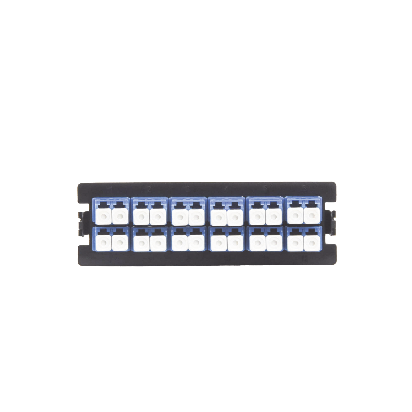 LP-FO-LC-D12-SM - Placa Acopladora para Distribuidor de Fibra �ptica LP-ODF-8024, Incluye 12 Acopladores LC Duplex para Fibra Monomodo