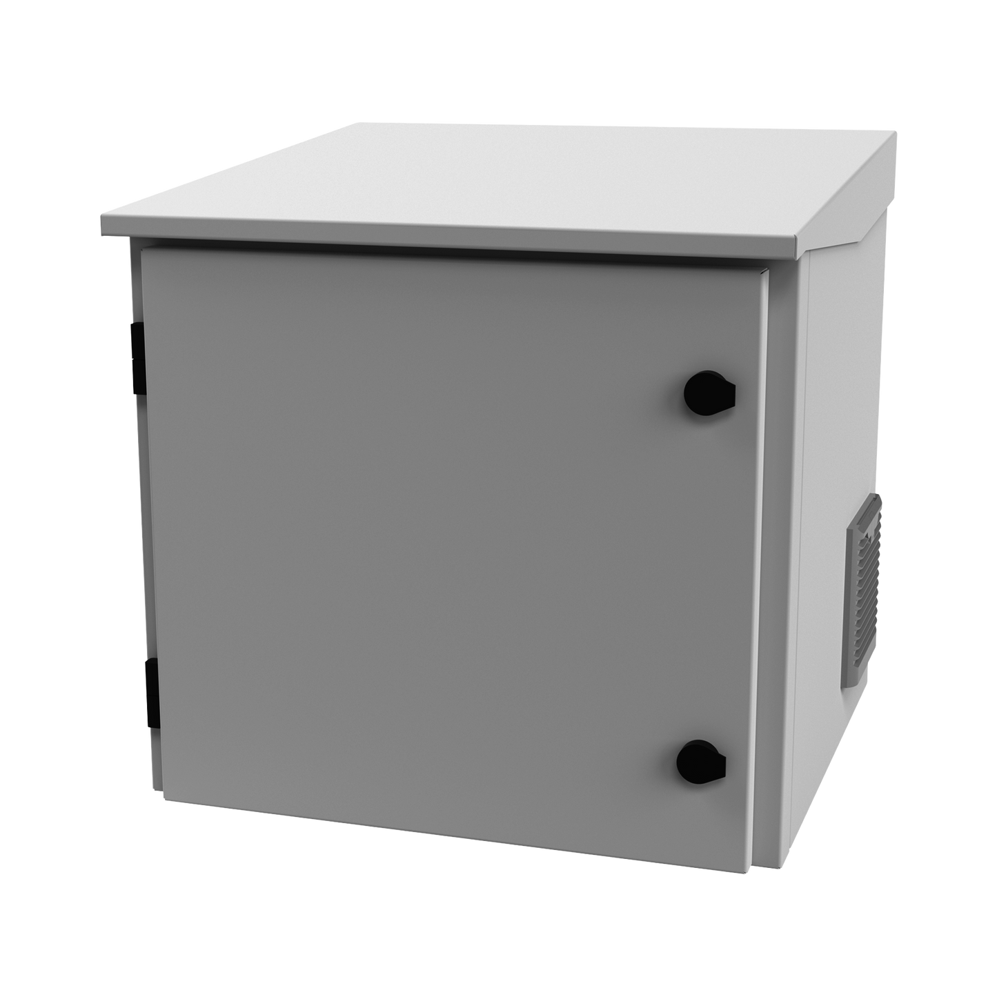 LP-FORTE-09U-R3 Gabinete de Exterior con Rack de 19 de 9UR con Ventiladores y Termostato, Se envía el Gabinete armado, (Montaje a poste o torre se vende por separado).