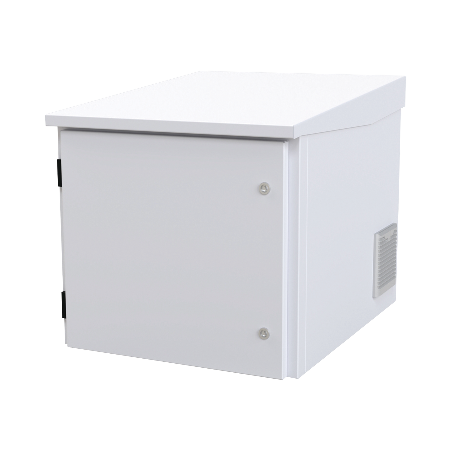 LP-FORTE-6078-09U - Gabinete PROFUNDO hasta 705 mm  de profundidad, de Exterior de 9UR con Ventiladores y Termostato, Se envía el Gabinete Armado, (Montaje a poste o torre se vende por separado).