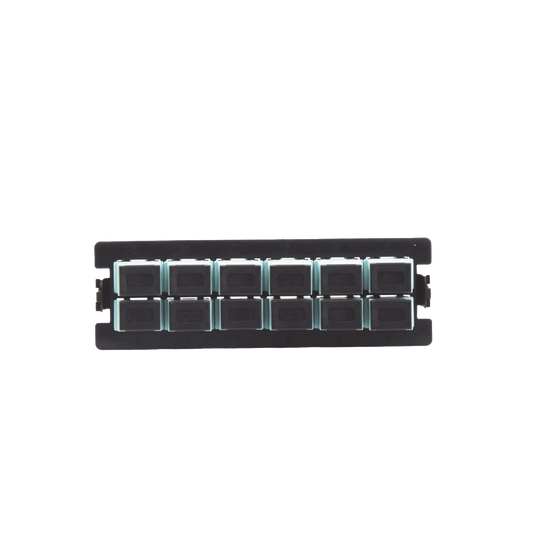 LP-FO-S12-MM - Placa Acopladora para Distribuidor de Fibra �ptica LP-ODF-8024, Incluye 12 Acopladores SC Simplex para Fibra Multimodo (12 Fibras)