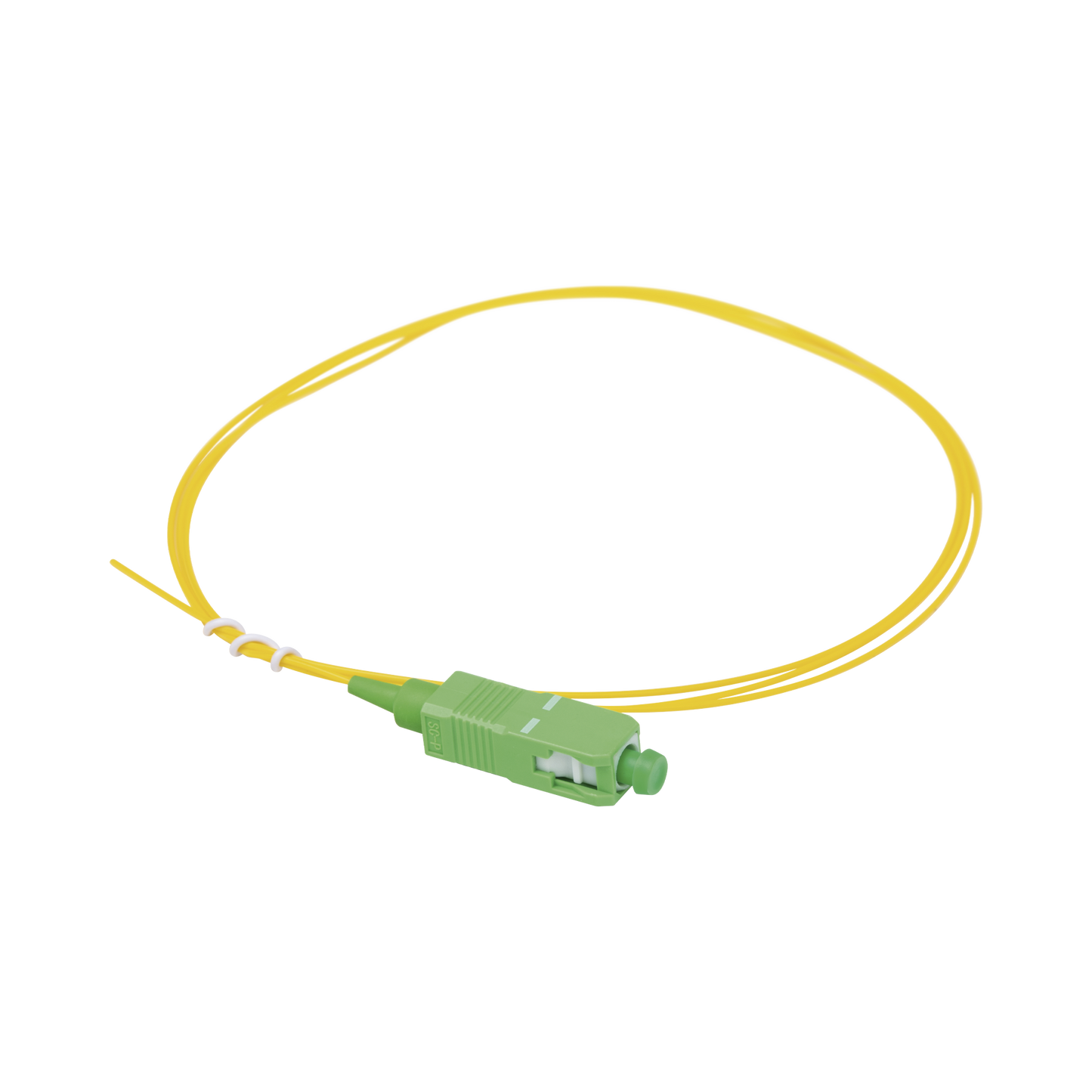 LP-FO-SCA-01 Pigtail de Fibra Óptica Monomodo SC/APC, simplex de 1 metro