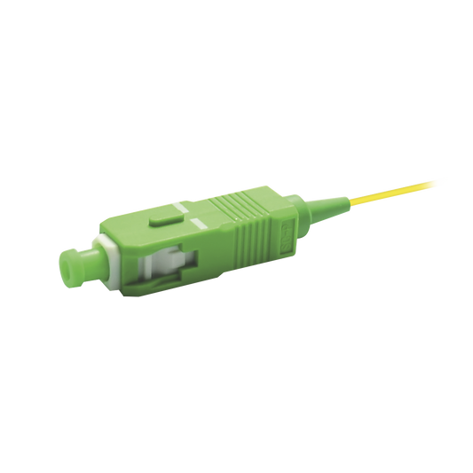 LP-FO-SCA-02 Pigtail de Fibra Óptica Monomodo SC/APC, simplex de 2 metros