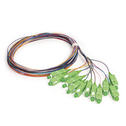 LP-FO-SM-PIG-12-SCA Kit de 12 Pigtails SC/APC Monomodo 2 metros
