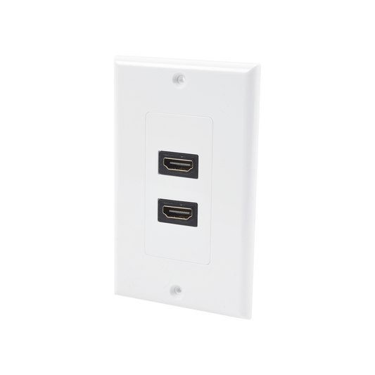 LP-FP-091 - Placa de Pared de 2 Puertos HDMI Hembra a Hembra
