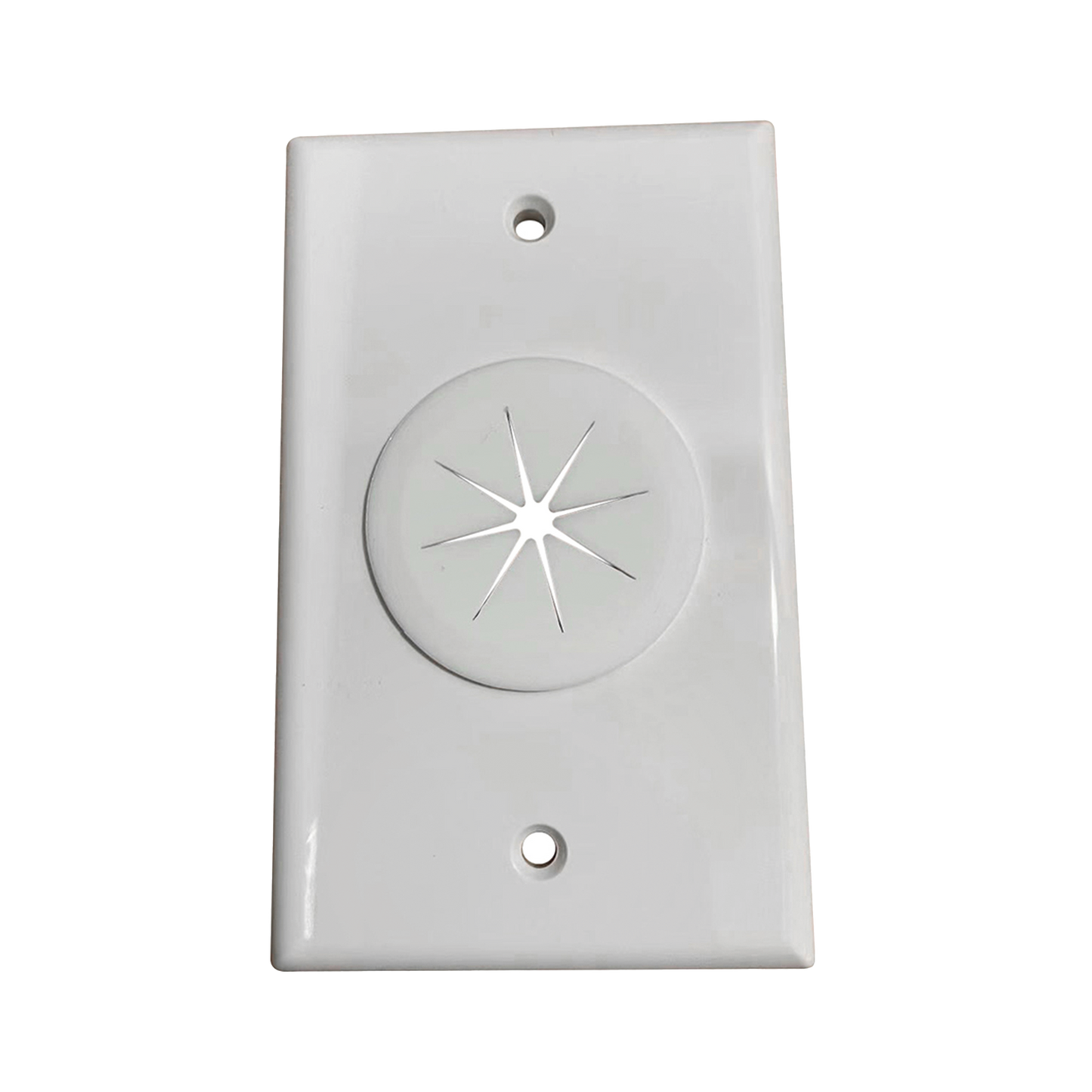 LP-FP-GROM - Placa de Pared, con Orificio y Grommet, Ideal para Pasar Cables