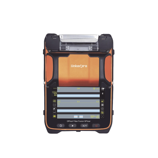 LP-FS-PRO-900 - Fusionadora de Fibra Óptica Multimodo y Monomodo / 6 Motores / Alineación por Núcleo / OPM + VFL / Capacitación Remota Gratuita