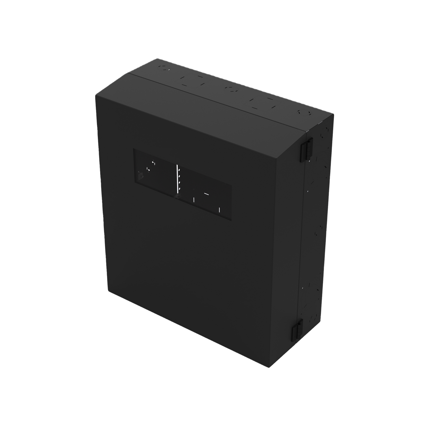 LP-GPH-06R2 - Gabinete de Pared con Rack Horizontal de 6 UR, con Ventanilla de Inspección, Se envía el Gabinete Armado.