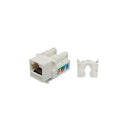 LP-KJ-505-WH - M�dulo Jack Keystone Cat5e con Terminaci�n 110 (Punchdown) para Faceplate - Color Blanco