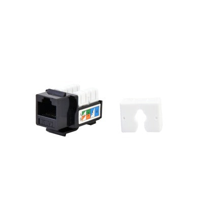 LP-KJ-505-BK - M�dulo Jack Keystone Cat5e con Terminaci�n 110 (Punchdown) para Faceplate - Color Negro