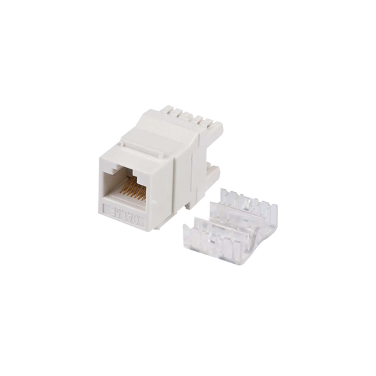 LP-KJ-549-WH - M�dulo Jack Keystone Cat5e con Terminaci�n en �ngulo 180 - Color Blanco