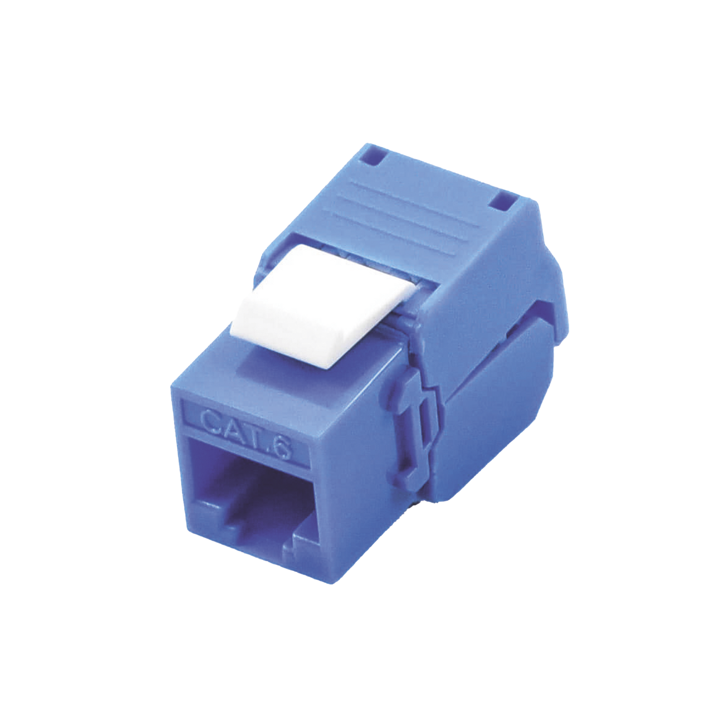 LP-KJ-610-TTBU - M�dulo Jack Keystone Cat6 (Toolless), con Terminaci�n en �ngulo 180 Grados Color Azul, Compatible con Faceplate y Patchpanel Linkedpro