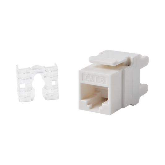 LP-KJ-649-WH - M�dulo Jack Keystone Cat6 con Terminaci�n 110 (Punchdown) �ngulo 180 - Color Blanco
