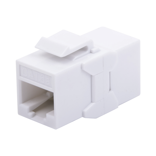 LPKJUC6A - Acoplador UTP Cat6A Hembra RJ45 a RJ45 Hembra Color Blanco