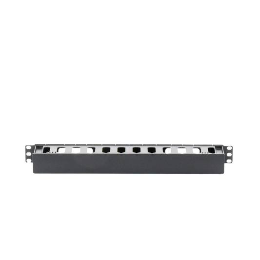 LP-ORG-01 - Organizador de Cables Horizontal de 1U para Rack de 19", Fabricado en Polímero Resistente a Deformaciones y Rayones