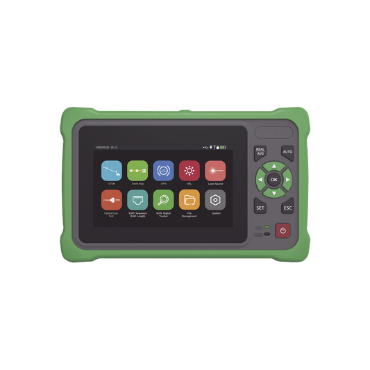 LP-OTDR-T - OTDR Touch para Pruebas en los Enlaces de Fibra �ptica / Longitudes de Onda 1310nm y 1550nm / Funci�n VFL 10mW / Funci�n OPM / Funci�n de Mapeo de Cables de Red RJ45 / Recargable / Distancia de Prueba de hasta 260 Kil�metros (853.02 Pies)