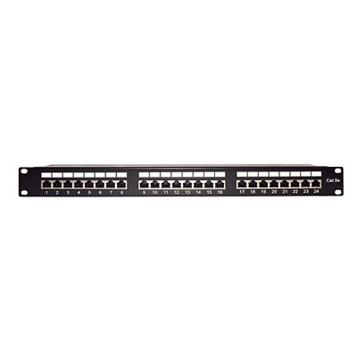 LP-PP-530 - Panel de Parcheo de Impacto Blindado (STP) de 24 Puertos Cat5e, 19 Pulgadas